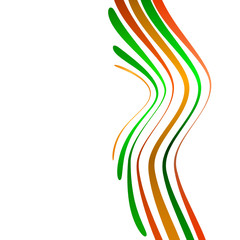 Abstract background with bent lines. Vector illustration