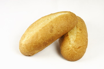 two bread rolls