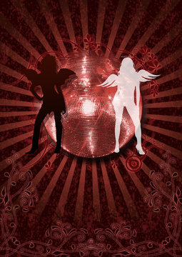 Teufel vs. Engel Disco Flyer