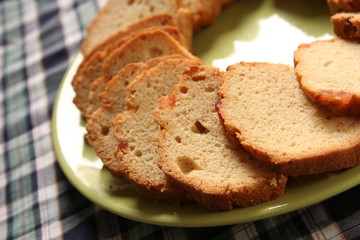 Fresh Vanilla pound cake with dried fruits