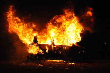 Feu de voiture