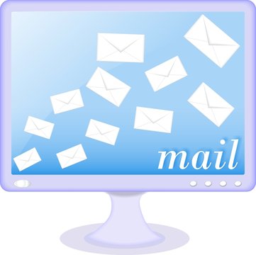 lcd display mail