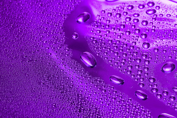 violet water drop for background