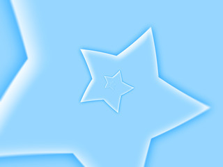 Blue star shape background