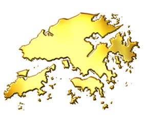 Hong Kong 3d Golden Map