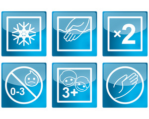 Fototapeta premium Set of various pictograms