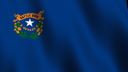 Seamless loop of the Nevada state flag