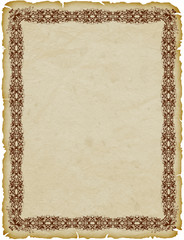 Pergamena Cornice-Parchemin Cadre-Parchment Frame 2 © BluedarkArt