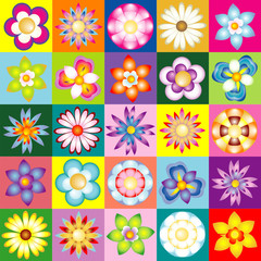 mosaico floreale