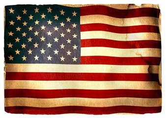 Fototapeta premium vintage flag of USA