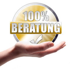 100% Beratung Button