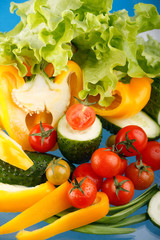 Fresh vegetables.