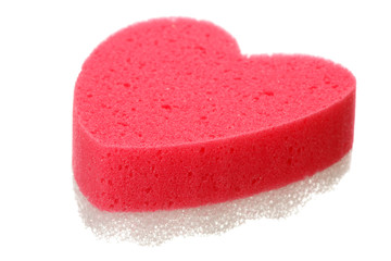 Heart of foam rubber