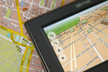 GPS and map