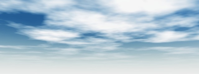 Fototapeta premium high resolution 3d blue sky background with white clouds