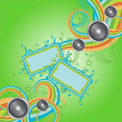 Obraz premium Musical iridescent abstraction