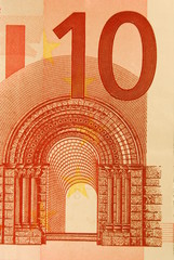 10 Euros Bill (Close Up)