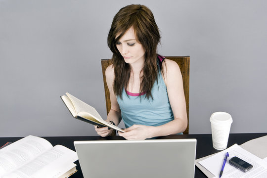 woman reading