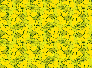 Green floral ornament