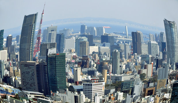 Tokyo panorama fisheye