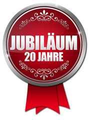 20 Jahre Jubiläum Button