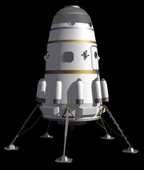 lunar lander vintage © Luca Oleastri