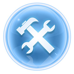 Fototapeta premium Tools icon ice, isolated on white background.