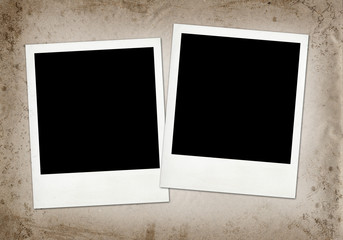 Vintage photo against an old paper