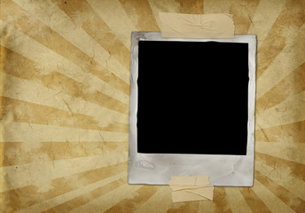 Vintage photo against an old paper