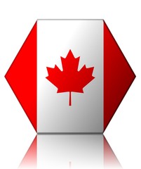 canada drapeau hexagone flag