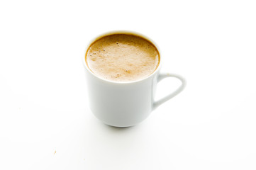 cup of coffee isolated on white background