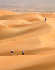 Fototapeta na wymiar Piesi w pustyni