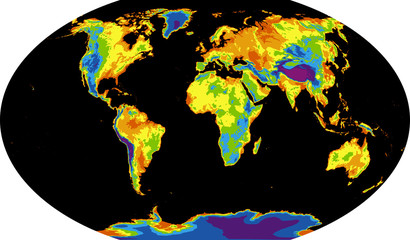 Robinson World Map Europe Centered