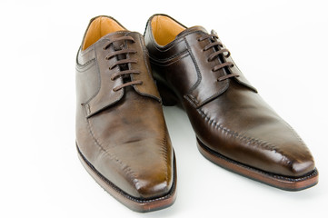 Leather male shoes