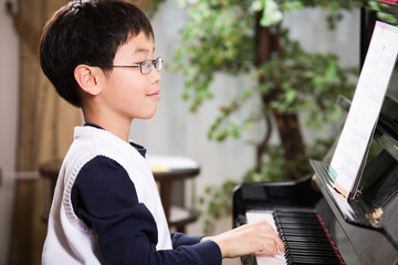 Playing piano