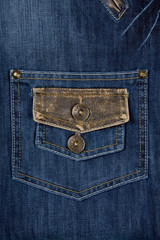 Close-up of blue jeans