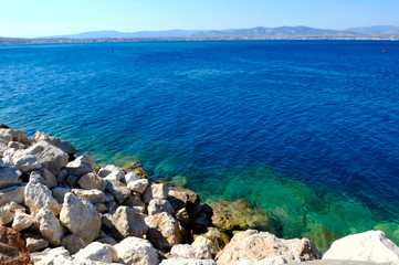 the view on Gulf of Corinth, Greece
