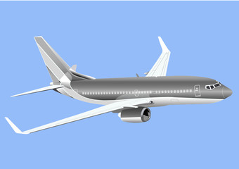 An abstract jet plane