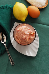 Sorbetto di mirtilli al latticello e succo limone