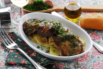 Funghi porcini e patate al forno - Secondi piatti