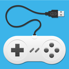 Retro controller with usb cable