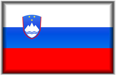 Fototapeta premium Flag of Slovenia