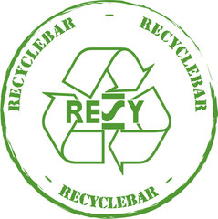 Stempel recyclebar rund