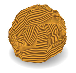 wool clew in vector, contains gradient mesh elements