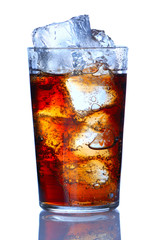 Glass with cola