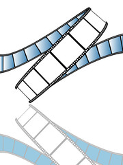 vector movie/photo film - isolated illustration on white