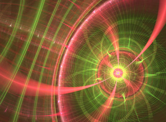 Fototapeta premium Fractal sun of happiness