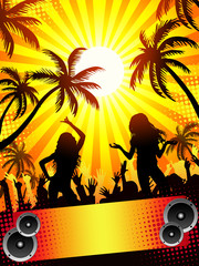 Summer disco-party