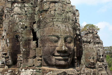 For&ecirc;t de t&ecirc;tes au Bayon - Angkor Thom