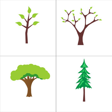 Various trees